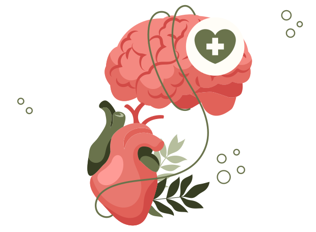 coração e cérebro conectados
